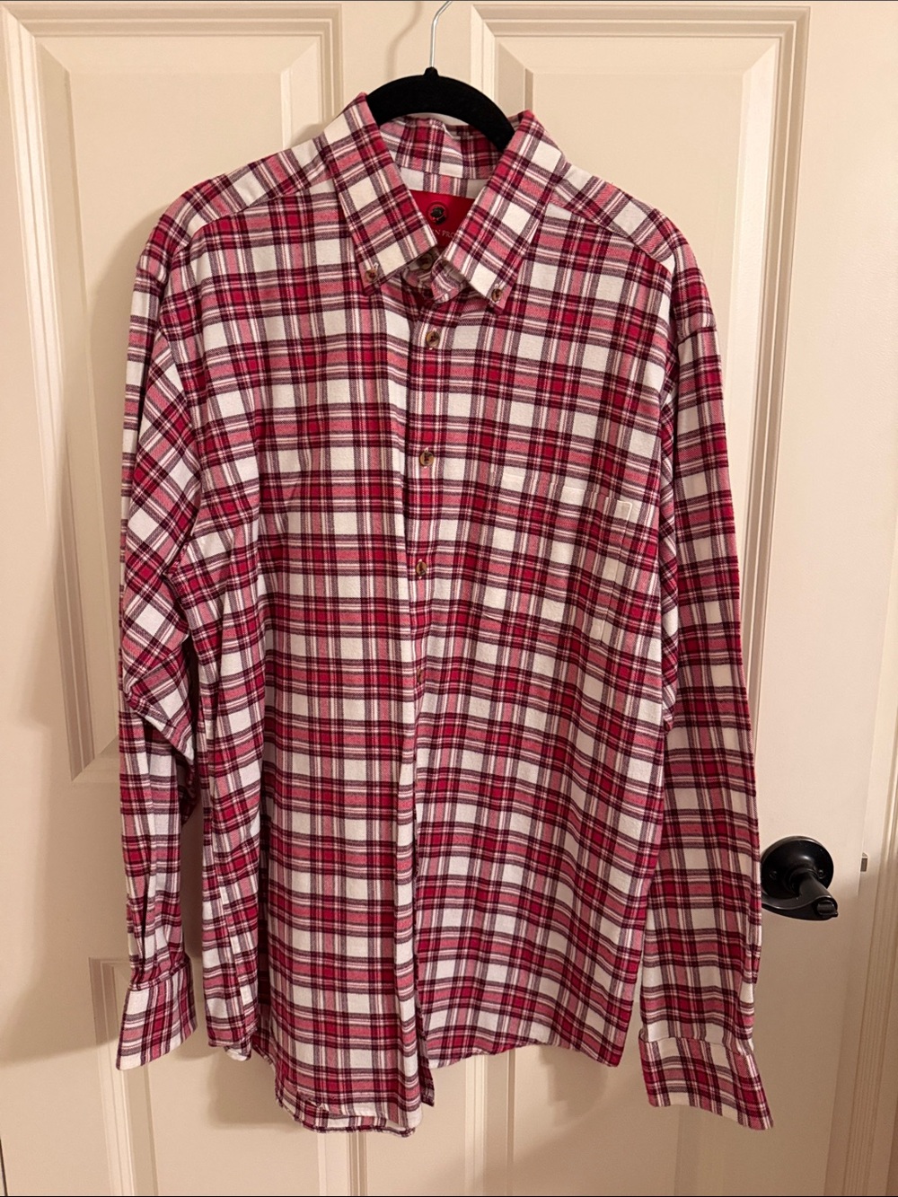 Southern Proper Men's Red Plaid Button-Down Flannel Shirt